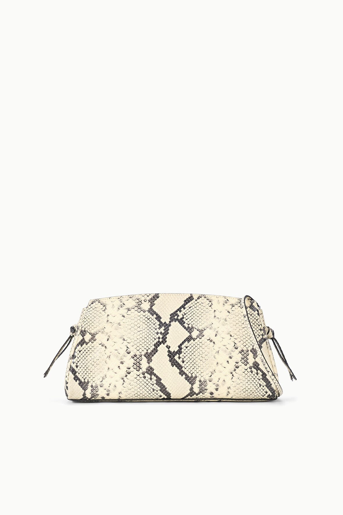 Maude Convertible Clutch | White Snake