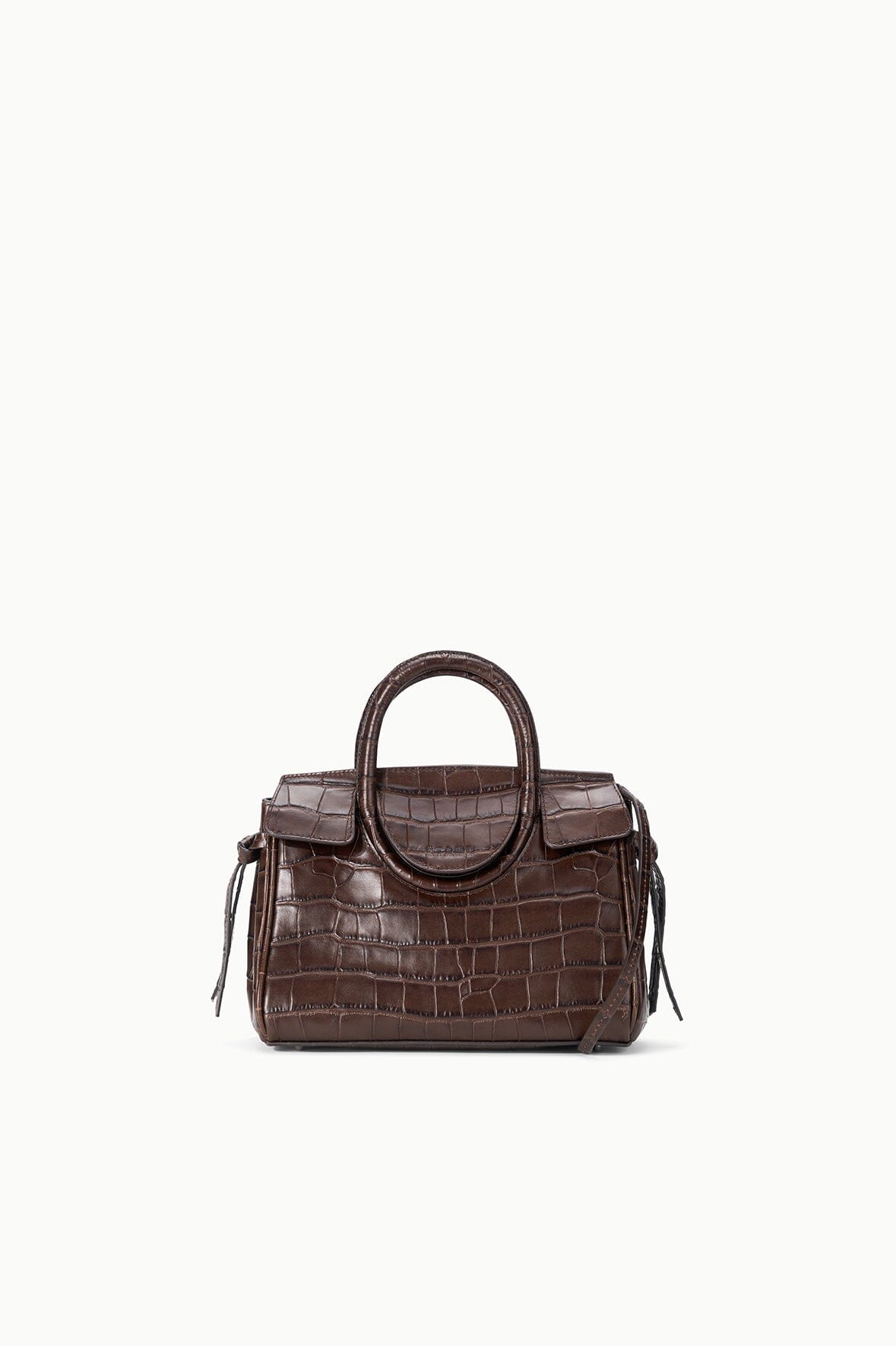 Maude Mini Carryall | Espresso Croco