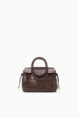 Maude Mini Carryall | Espresso Croco