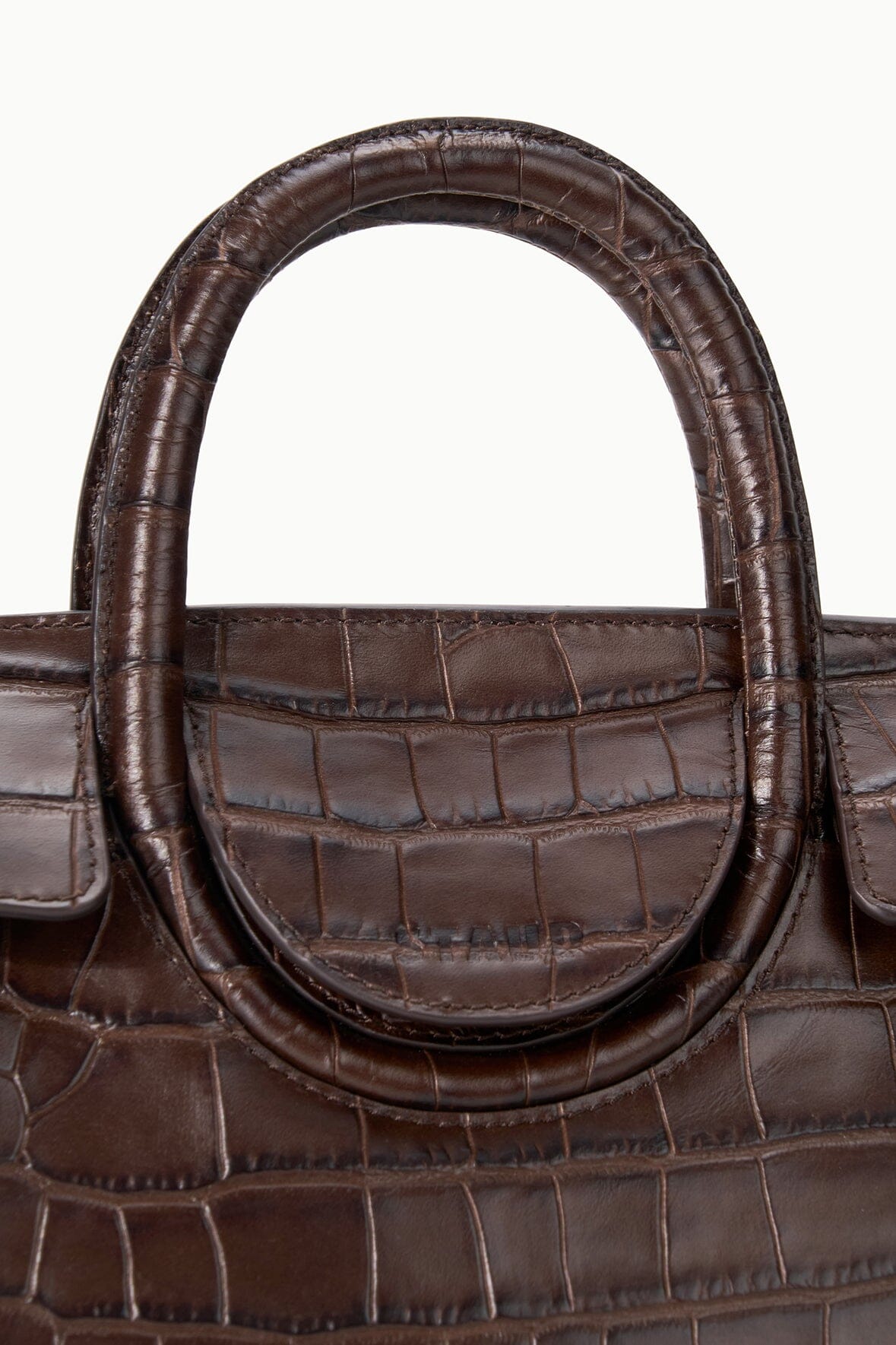 Maude Mini Carryall | Espresso Croco