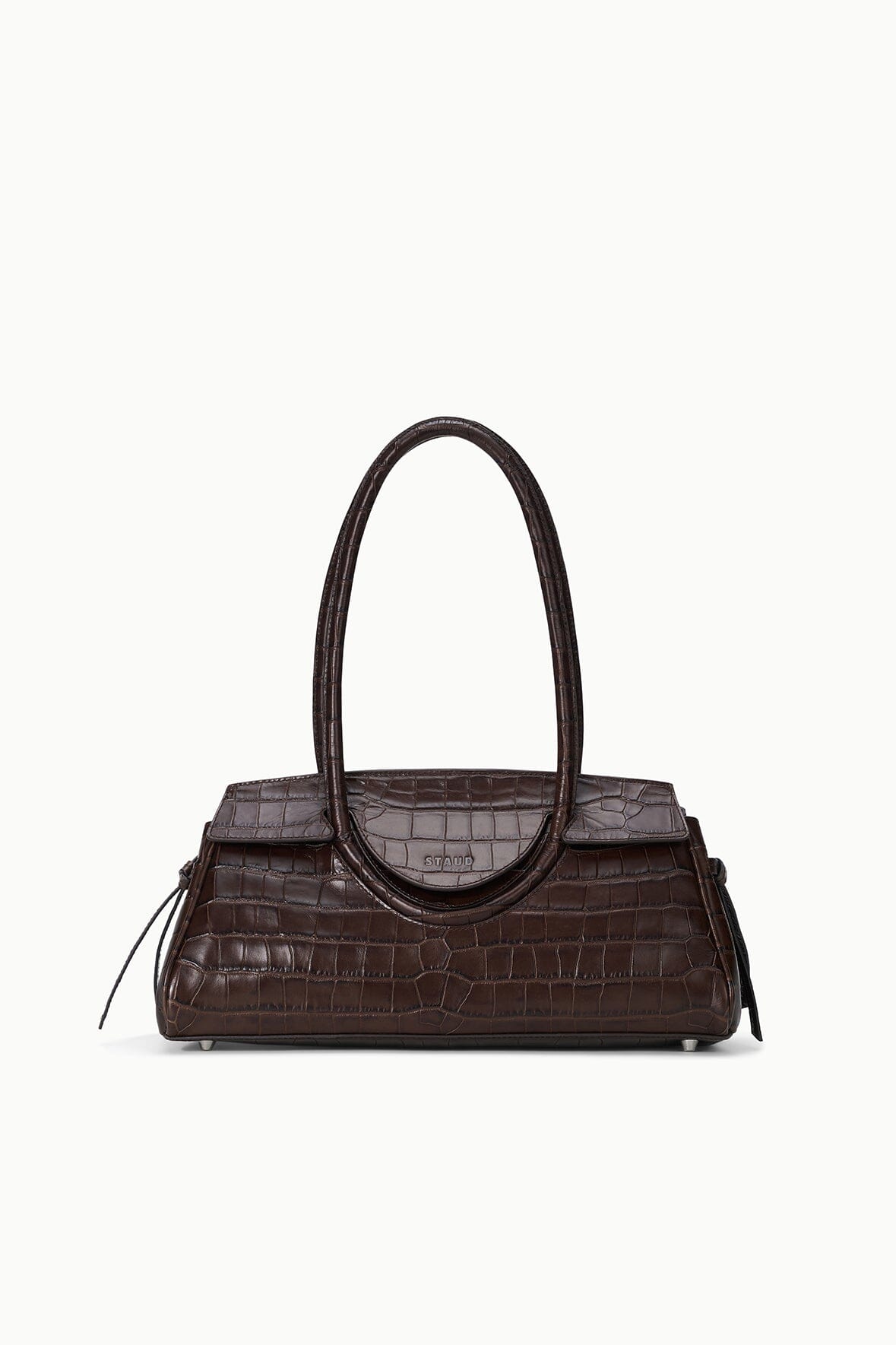 Maude Shoulder Bag | Espresso Croco