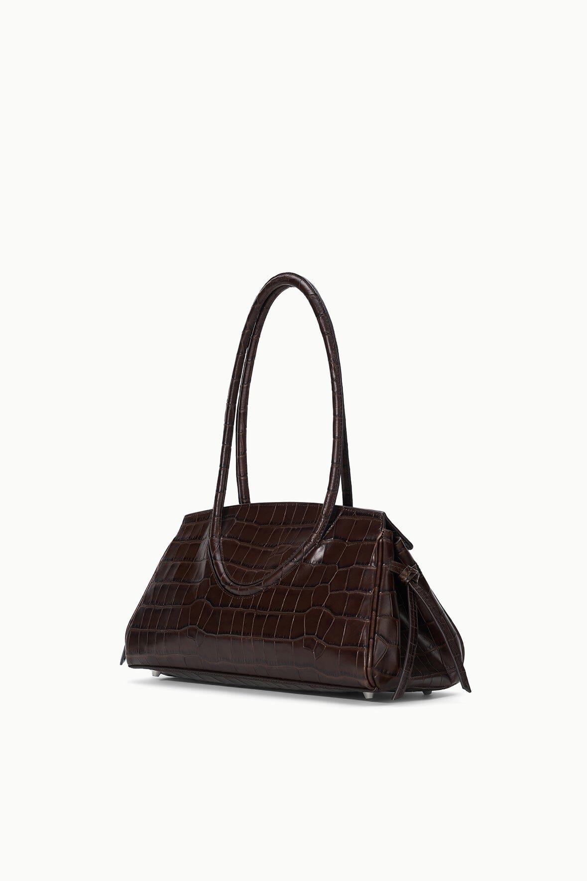 Maude Shoulder Bag | Espresso Croco