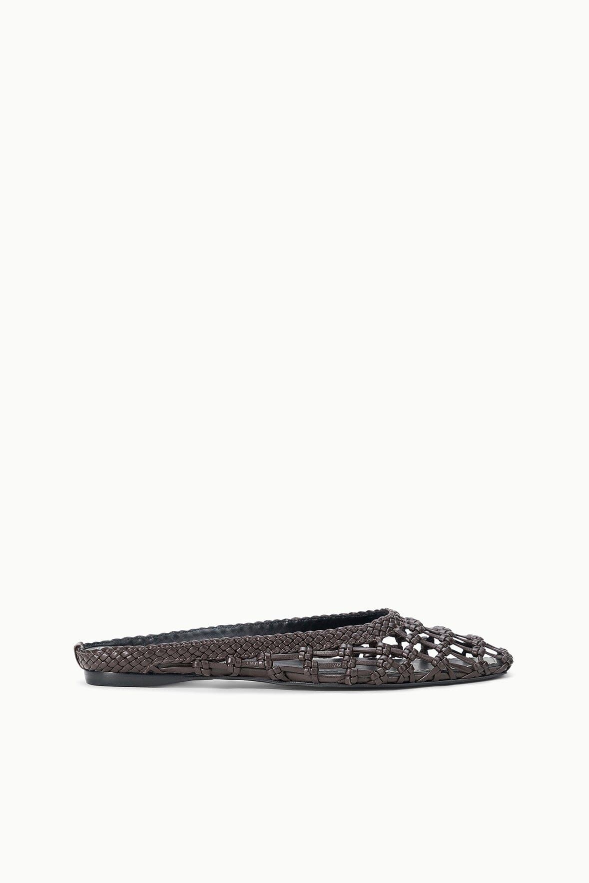 Otto Flat Mule | Espresso Knotted