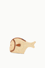 Pesce Raffia Clutch | Natural Tan