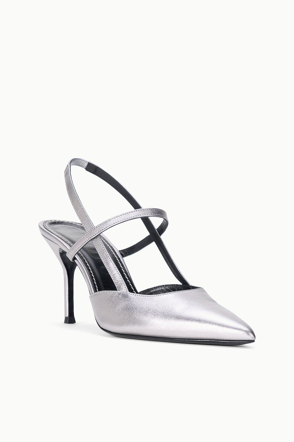 Sebastian High Heel Slingback | Pewter