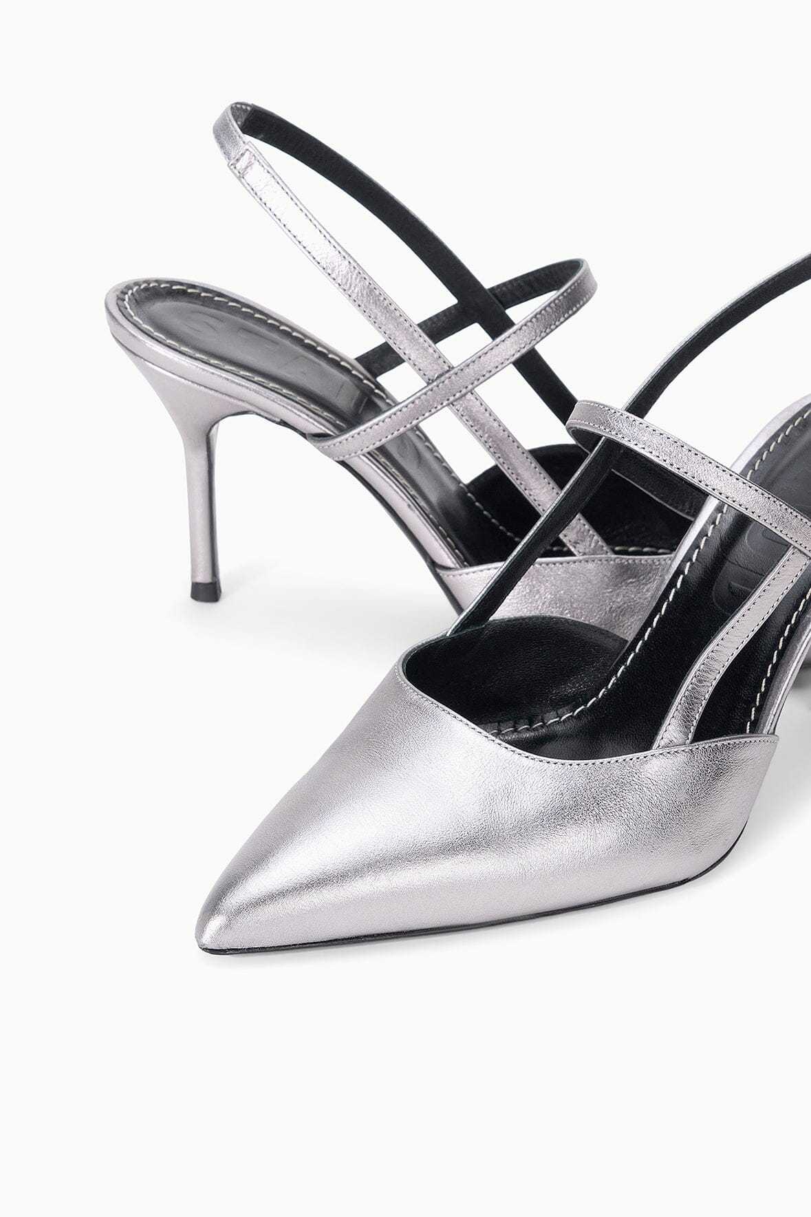 Sebastian High Heel Slingback | Pewter