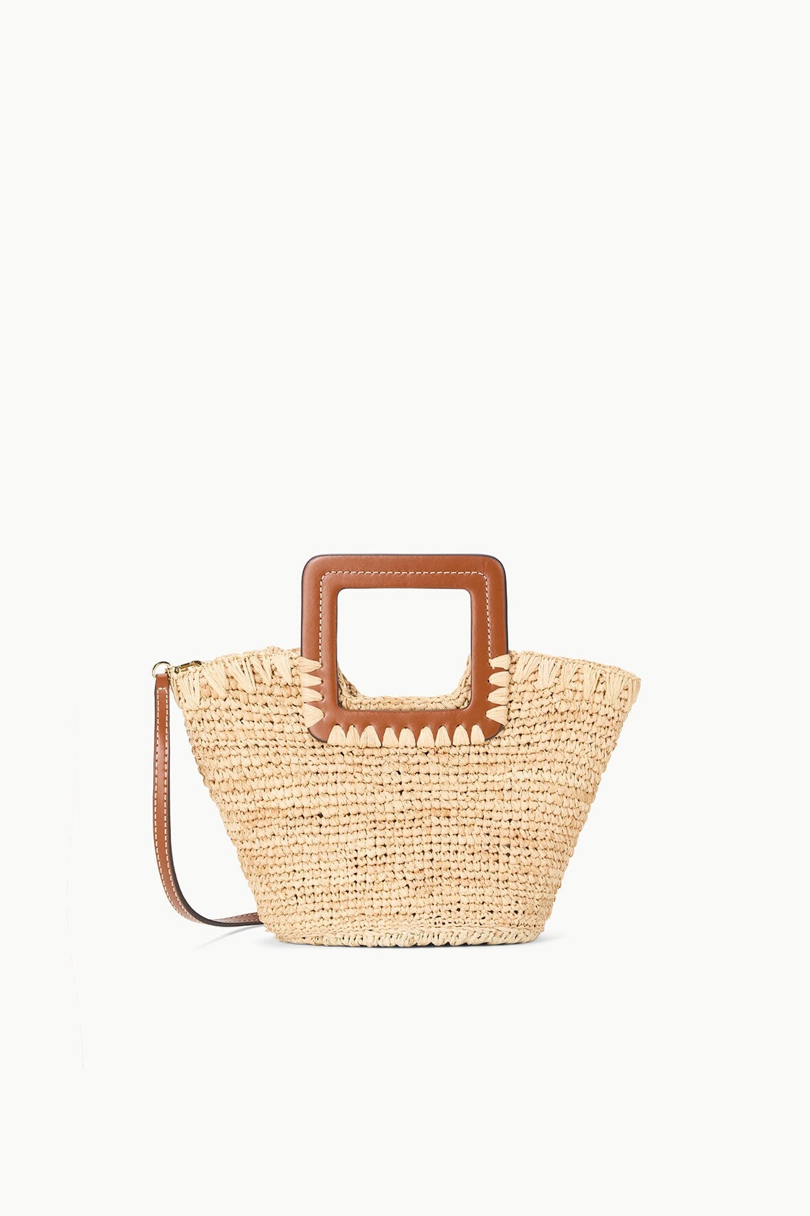 Shirley Raffia Mini Bucket | Natural Tan