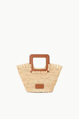 Shirley Raffia Mini Bucket | Natural Tan