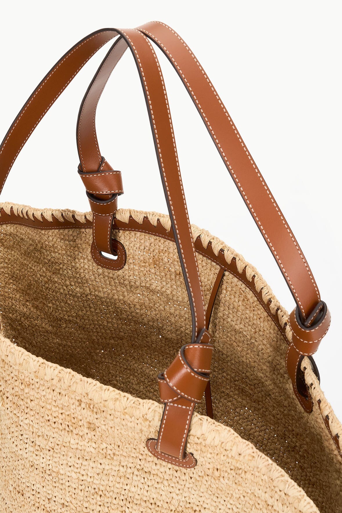 Squillo Raffia Tote | Natural Tan
