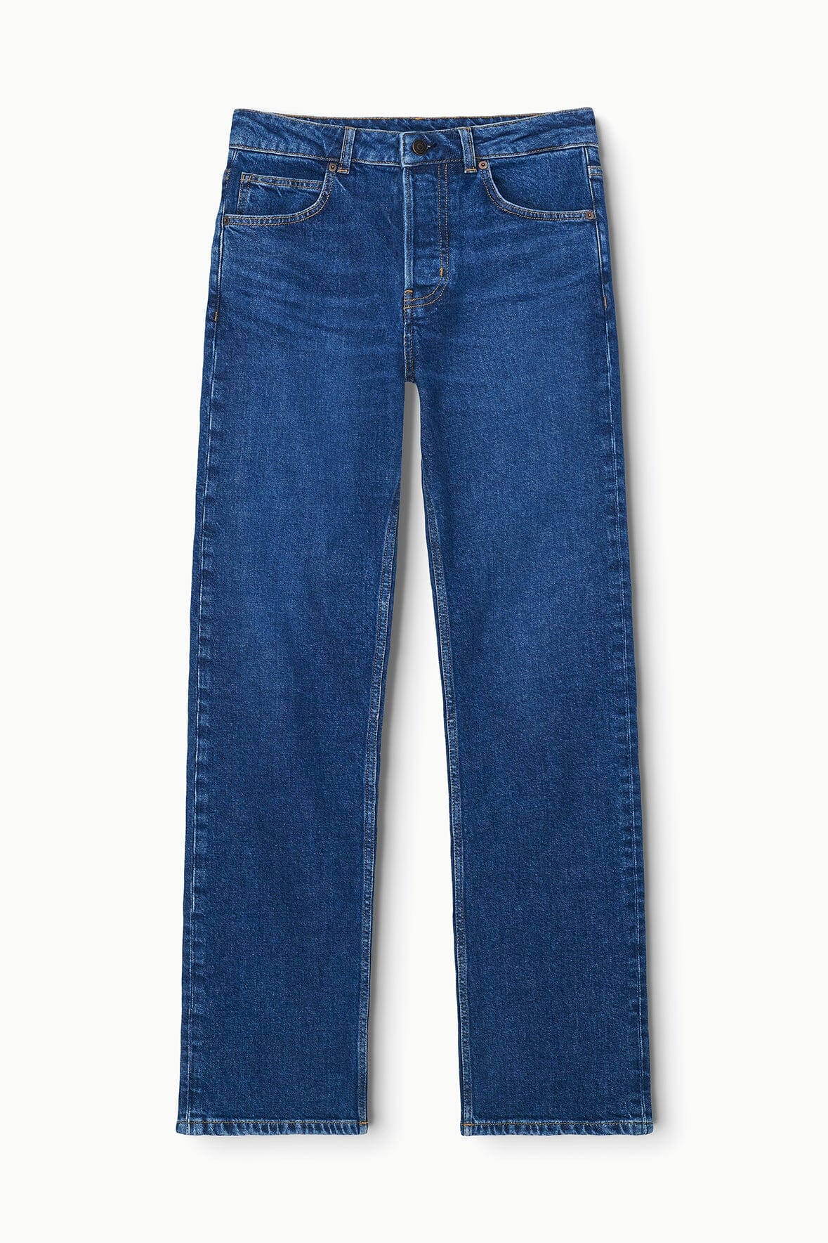 Teddy Straight Jean | Stone Blue Stretch