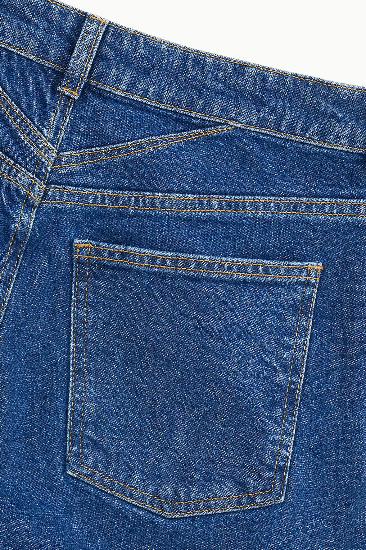 Teddy Straight Jean | Stone Blue Stretch
