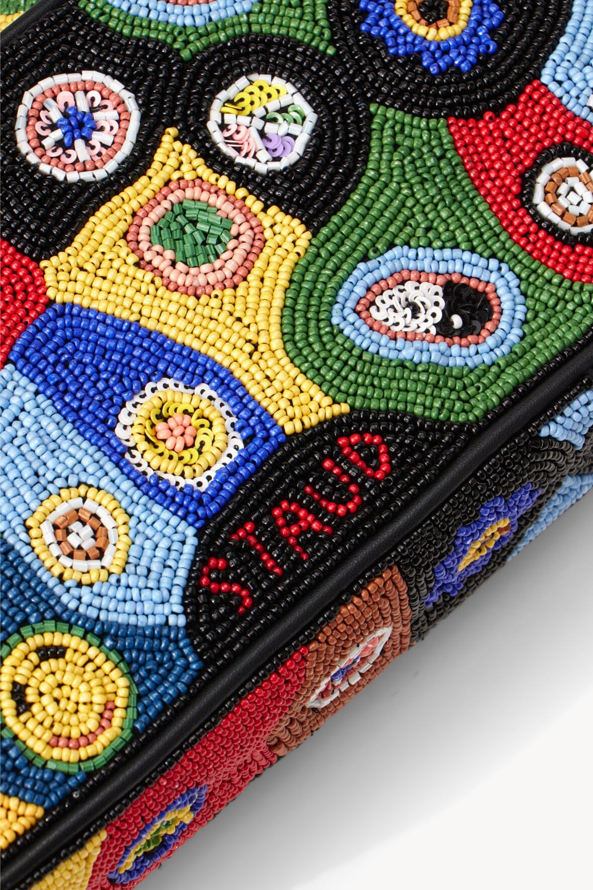 Tommy Beaded Bag | Black Millefiori