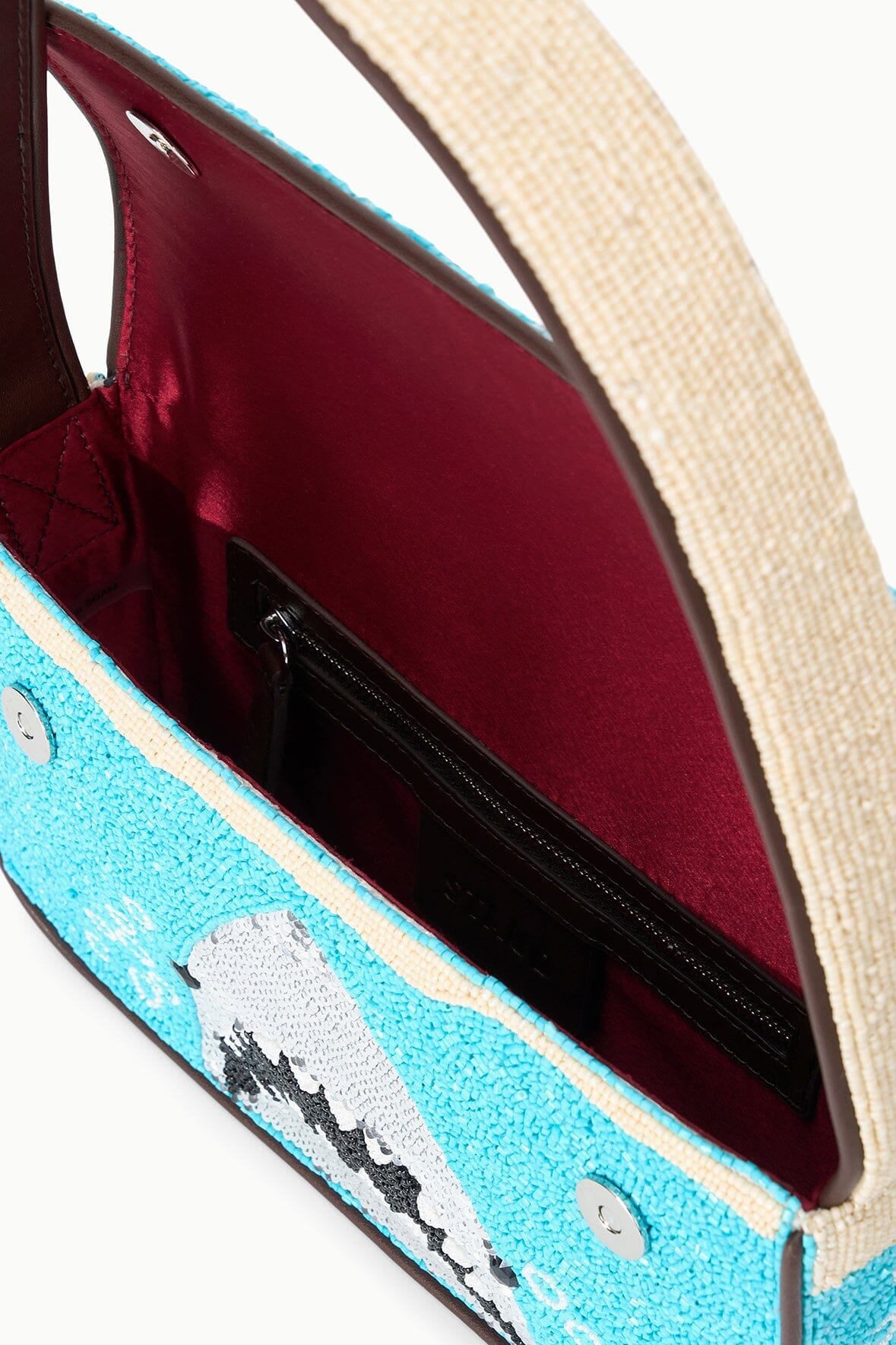 Tommy Beaded Bag | Great White