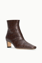 Wally Ankle Boot | Espresso Croco