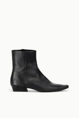 Wally Flat Ankle Boot | Black