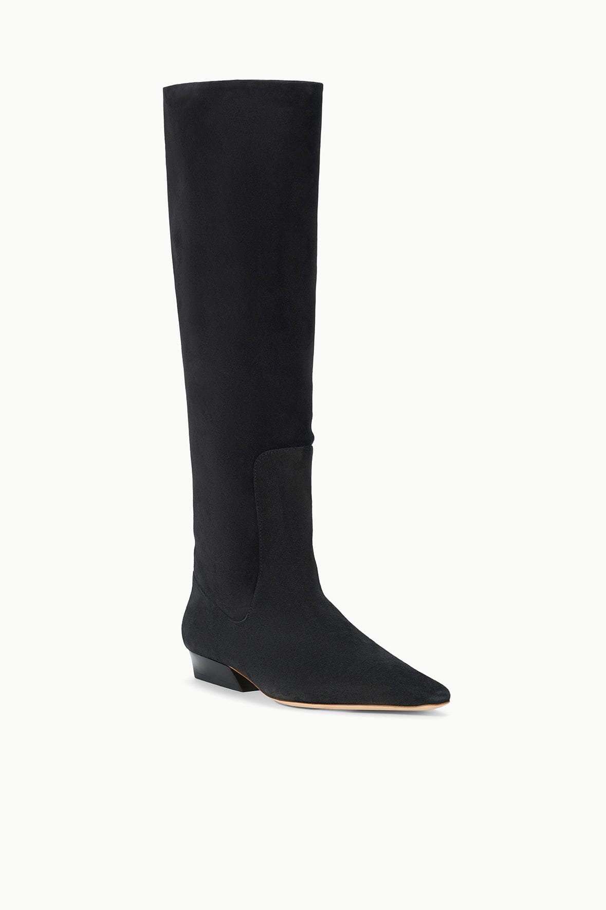 Wally Flat Boot | Black Suede