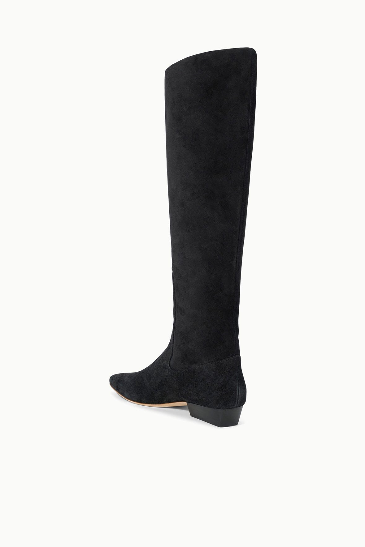Wally Flat Boot | Black Suede