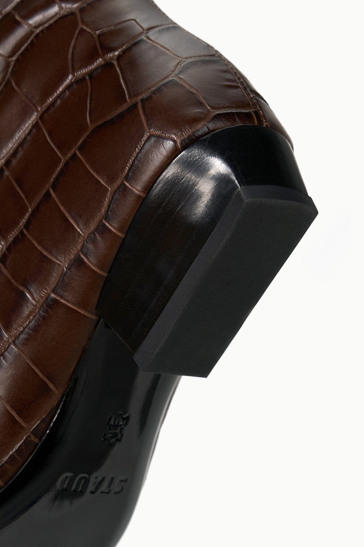 Wally Flat Boot | Espresso Croco