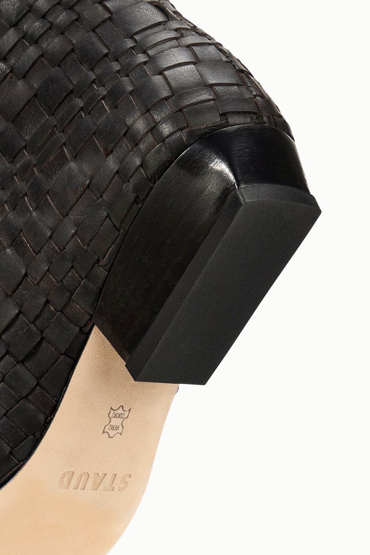 Wally Flat Boot | Espresso Woven Leather
