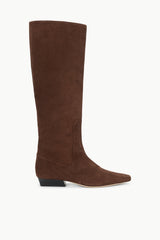 Wally Flat Boot | Mahogany Suede