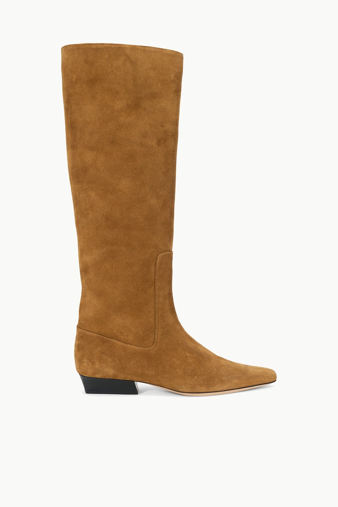Wally Flat Boot | Tan Suede