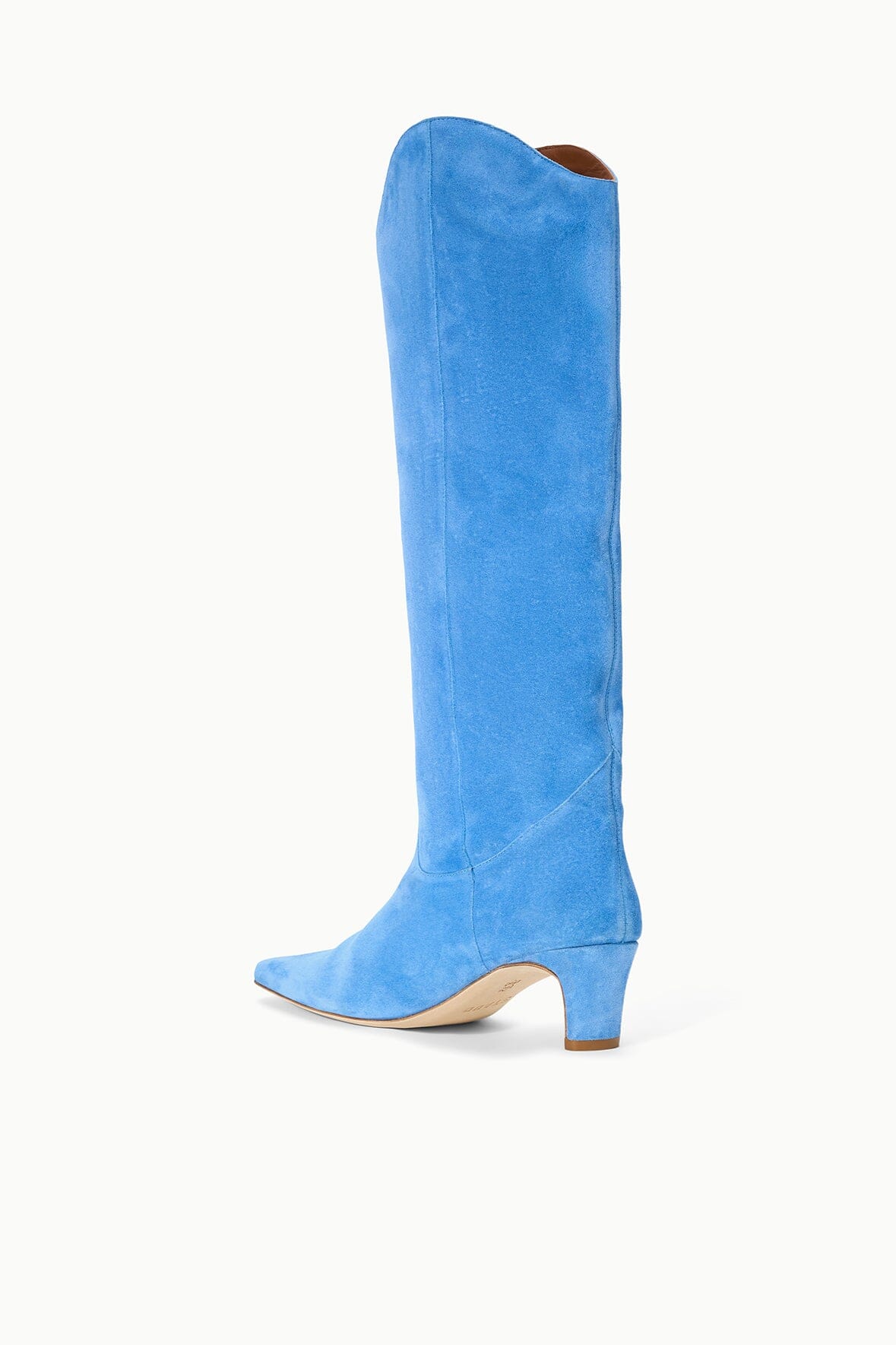 Western Wally Boot | Sky Blue Suede