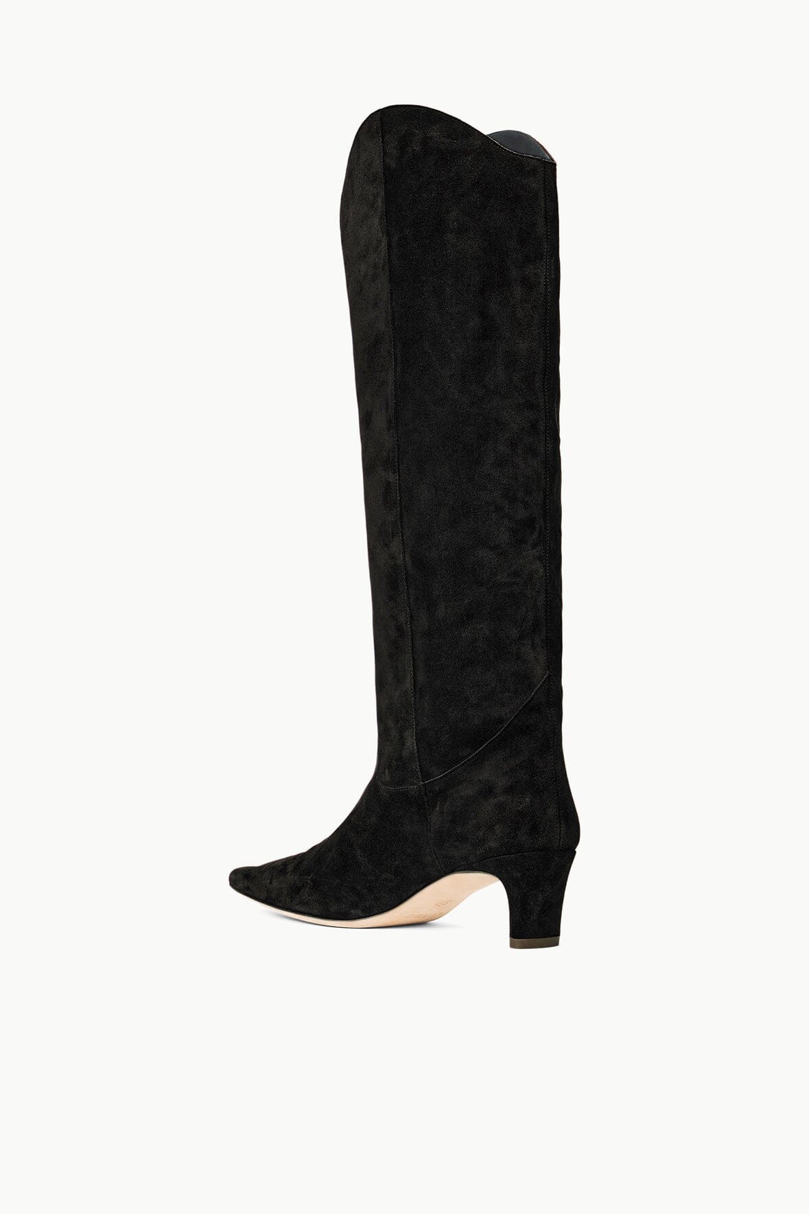 Western Wally Boot | Black Suede
