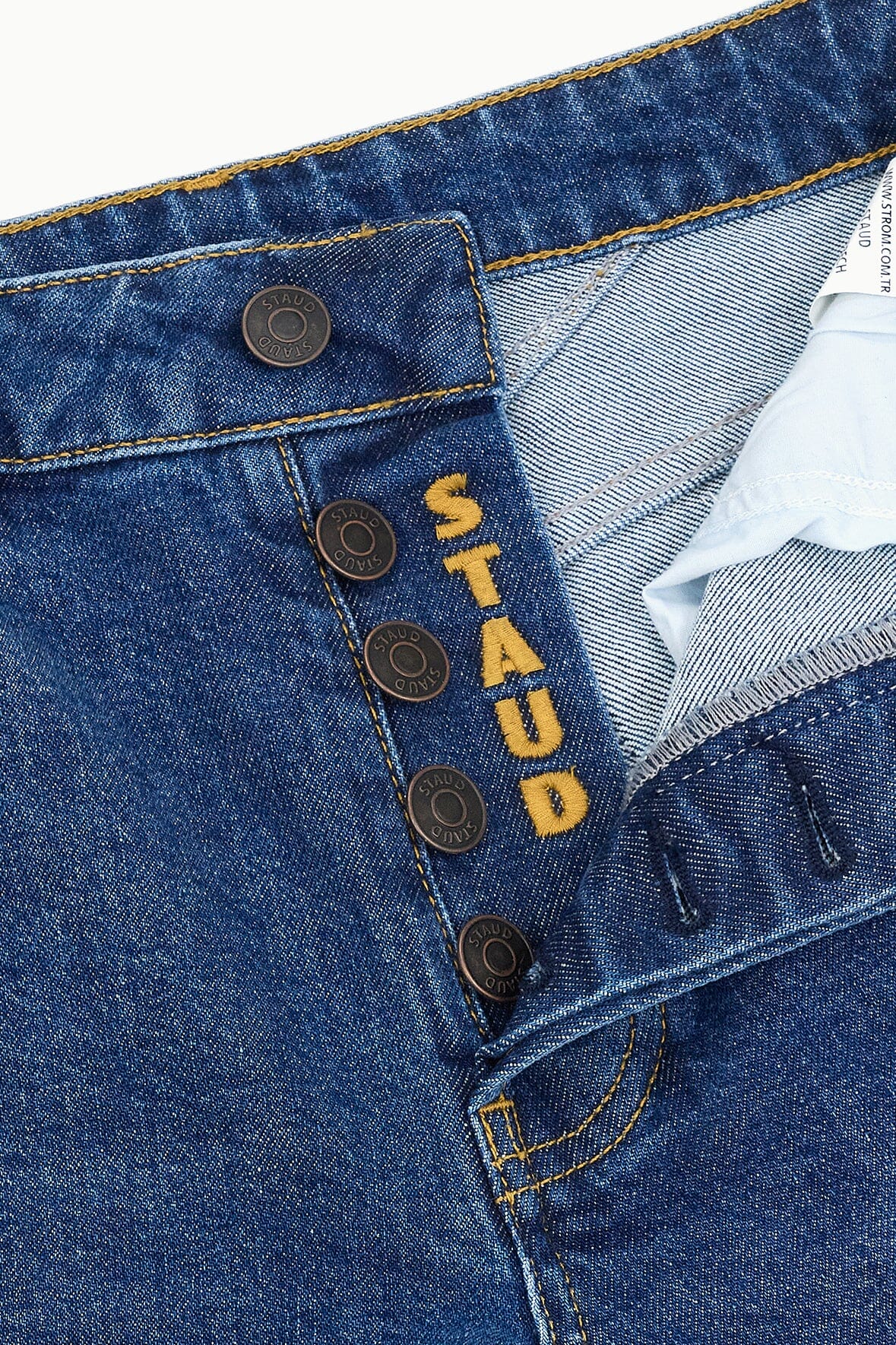 Teddy Straight Jean | Stone Blue Stretch