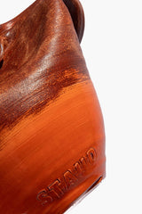 Sunken Vase | Red Multi Glaze