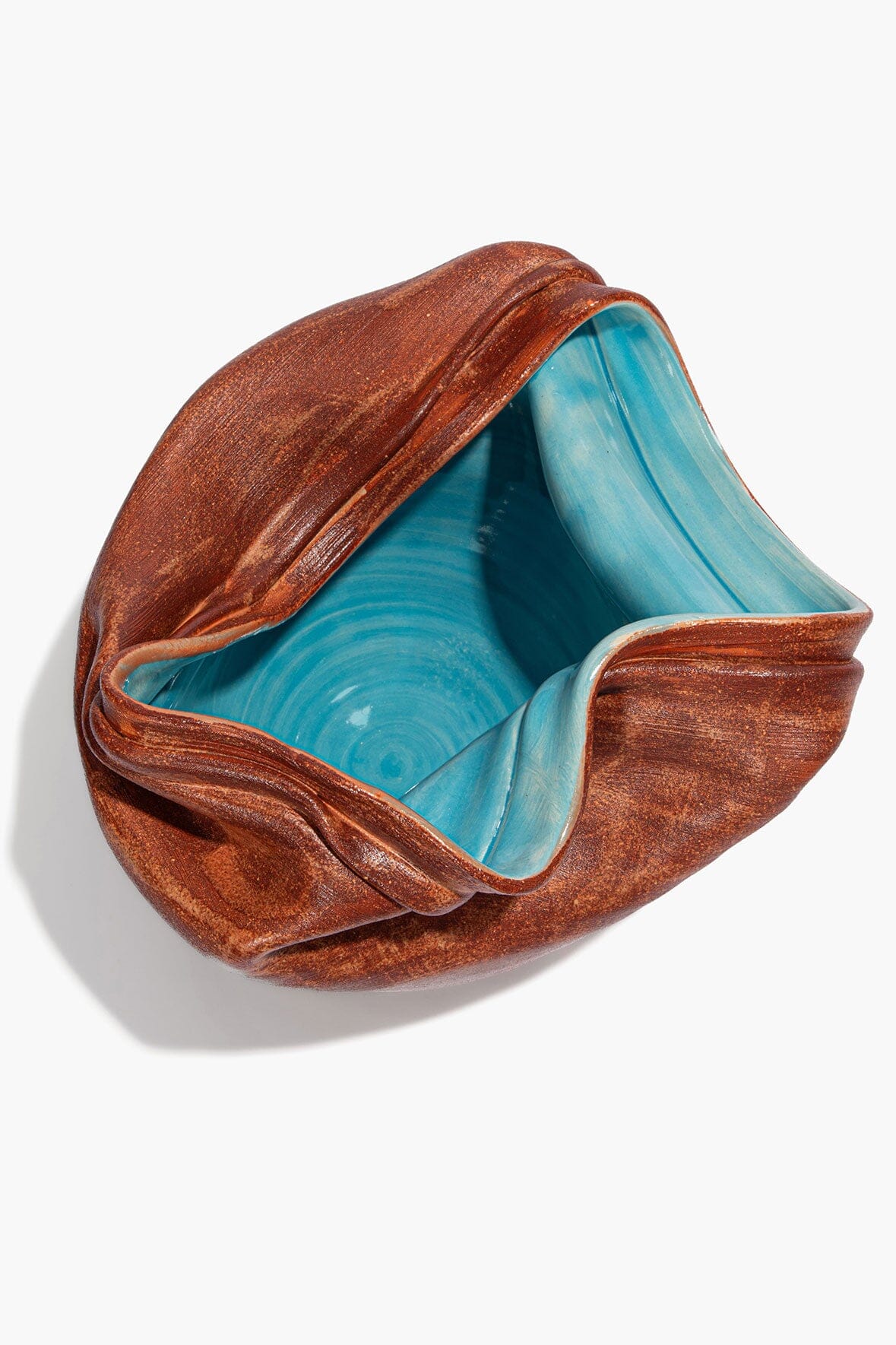Sunken Vase | Red Multi Glaze