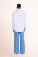 CUSTOM Kmsumu x C.BONZ CLASSIC OVERSIZED SHIRT | OXFORD BLUE